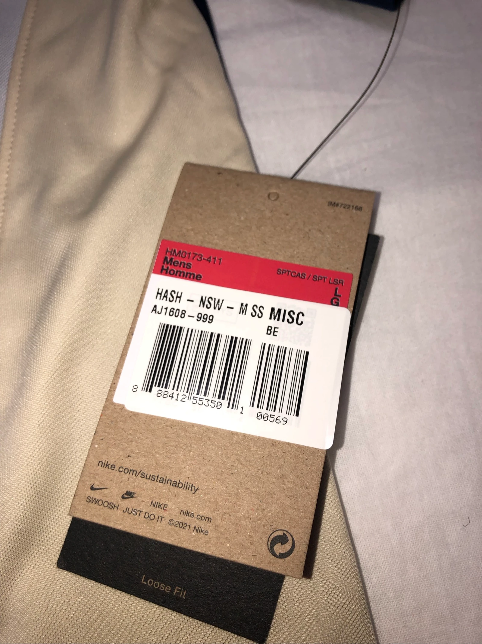 T-Shirt nike air tamanho L – photo 3
